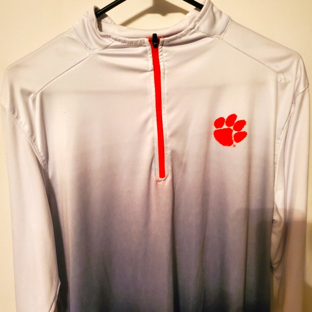 Clemson long sleeve coaches shirt half zip